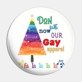 Gay Apparel Christmas Pin