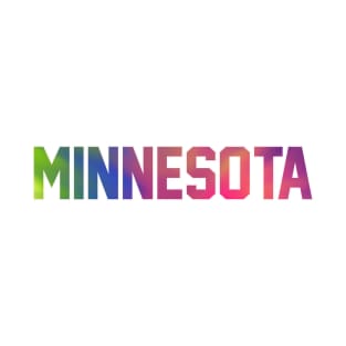 Minnesota Tie Dye Jersey Letters T-Shirt