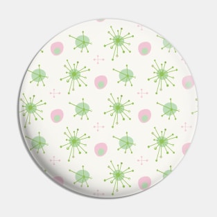 Atomic MCM Starburst Pattern Pink, Green Pin