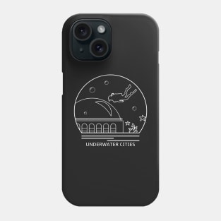 Underwater Cities Minimalist Line Drawing - Board Game Inspired Graphic - Tabletop Gaming  - BGG Phone Case