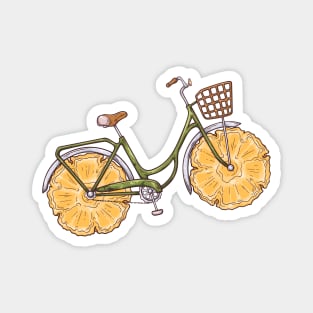 Pineapple Bike Magnet