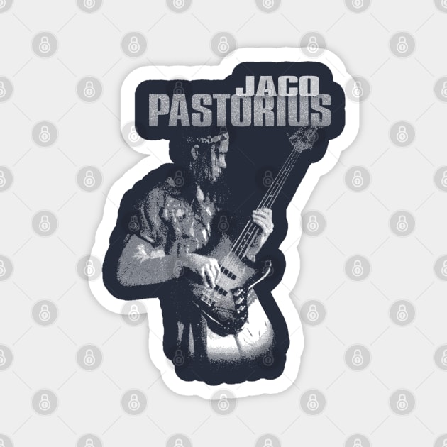 Jaco Pastorius(American bassist and composer) Magnet by Parody Merch