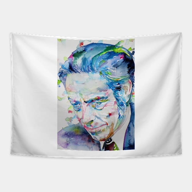 ALAN WATTS watercolor portrait.7 Tapestry by lautir