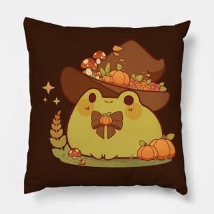 Autumn wizard frog Pillow