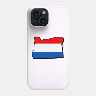 Red, White, and Blue Oregon Outline Phone Case