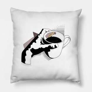 Morning cup of coffee Pillow