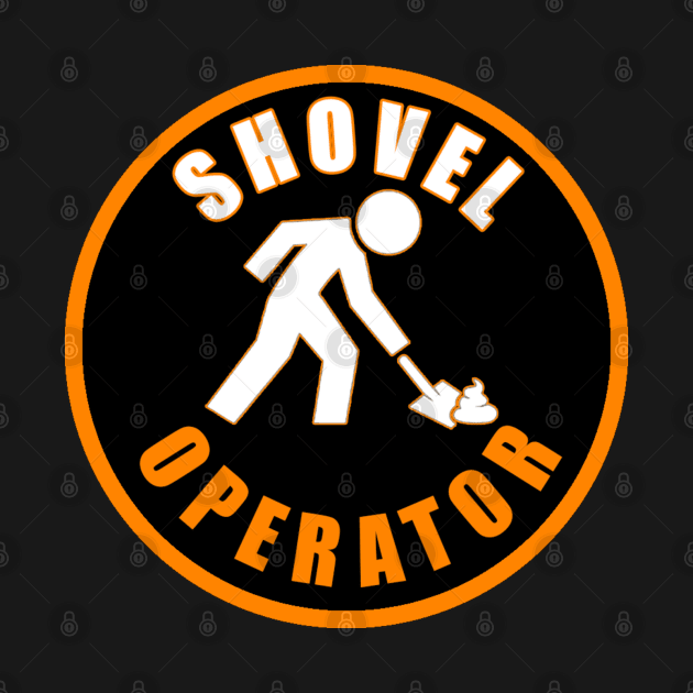 Shovel Operator - Poop by  The best hard hat stickers 