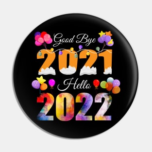 happy New Year 2022 Pin