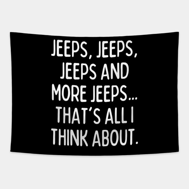 Jeeps, that's all I think about! Tapestry by mksjr