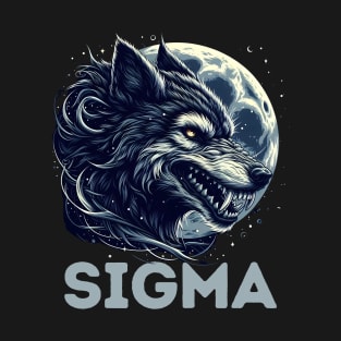 Sigma Lone Wolf Werewolf Sigma Male Teens T-Shirt