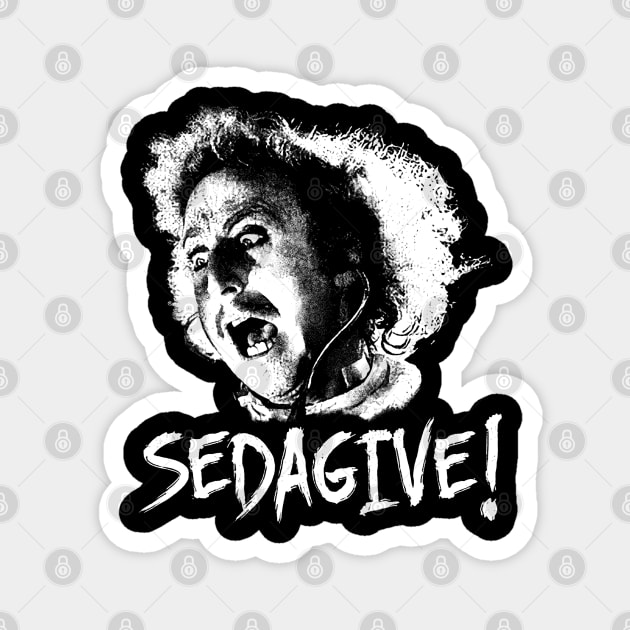 WHITE ART - SEDAGIVE! Magnet by TattoVINTAGE