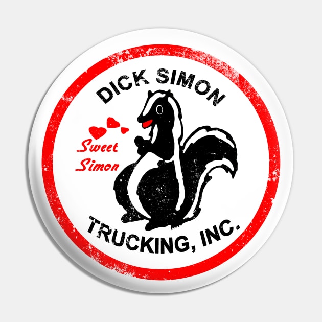 Retro Dick Simon Trucking Pin by Meat Beat