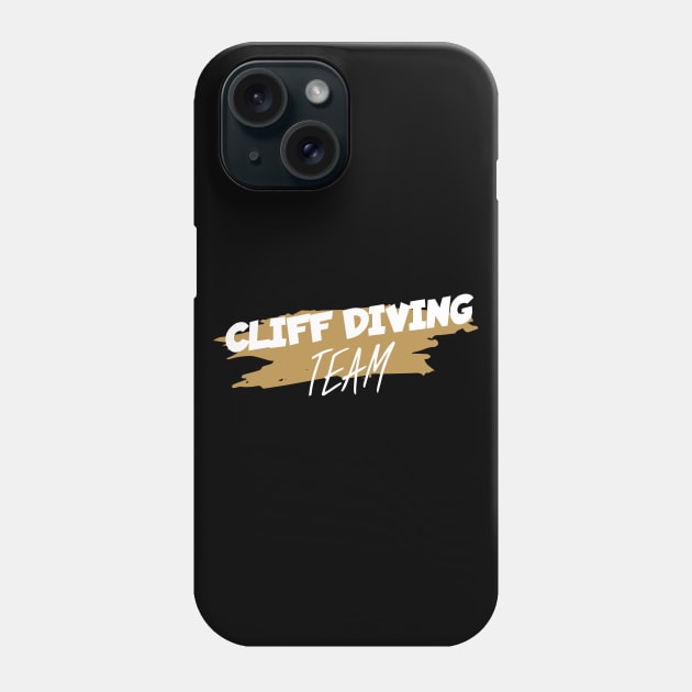 Cliff diving team Phone Case by maxcode