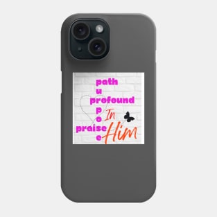 Praise crossword Phone Case