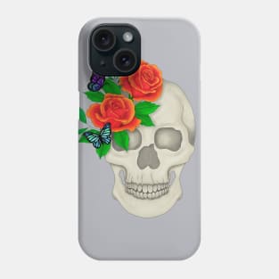 Skull and Roses Phone Case