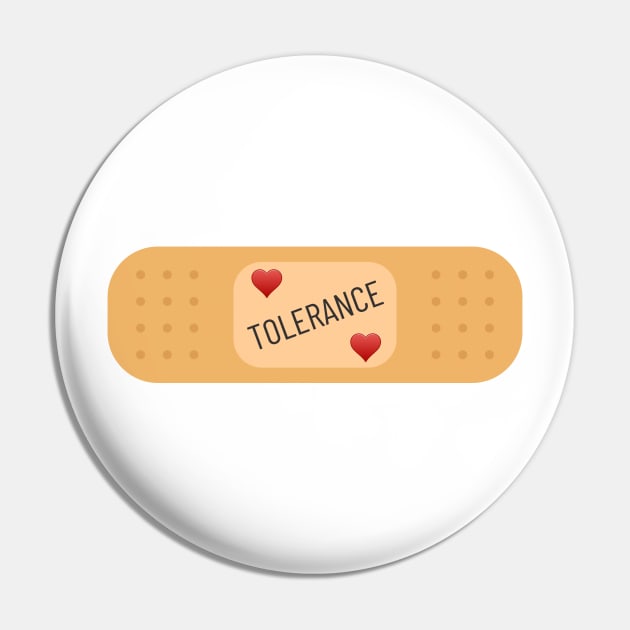 Tolerance patch, Tolerance bandaid Pin by Bailamor