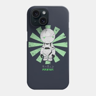 Marvin Paranoid Android Retro Japanese Phone Case