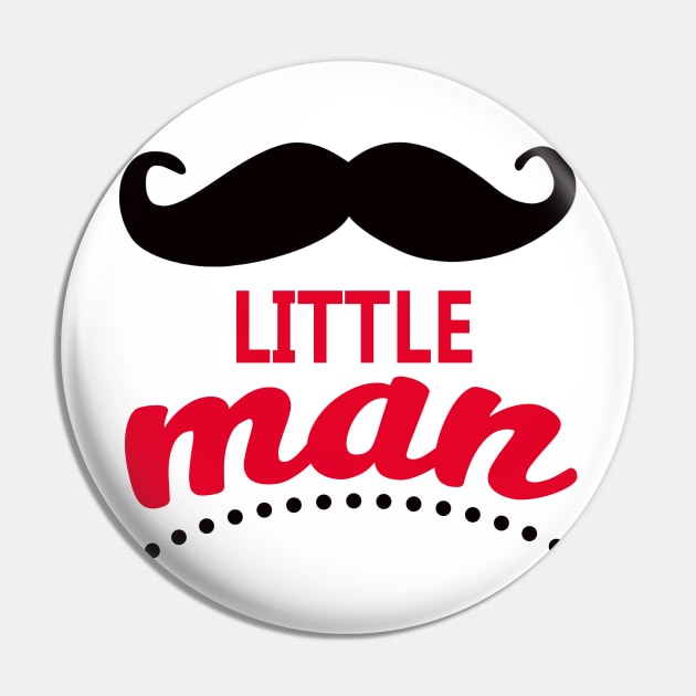 Birthday Boy of Little Man Mustache Pin by FirmanPrintables