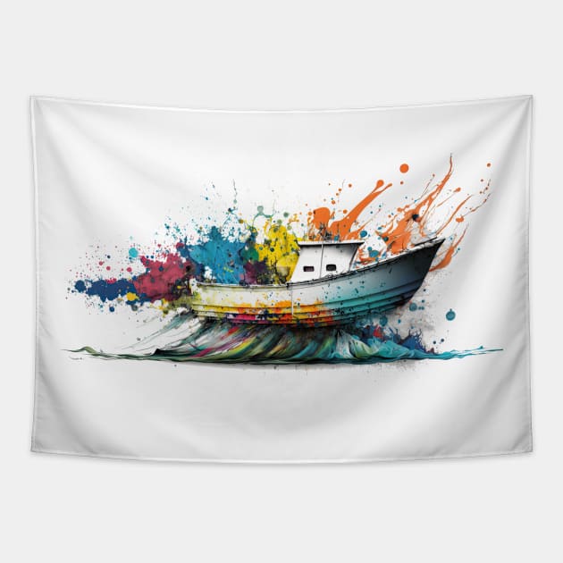 Levitating Boat Tapestry by Urban Archeology Shop Gallery