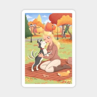 Autumn picnic Magnet