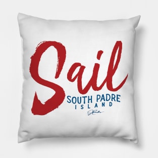 Sail South Padre Island, Texas Pillow