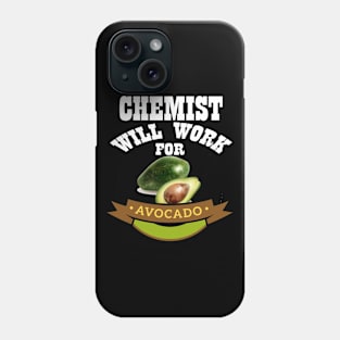 Chemist Will Work for Avocado Phone Case