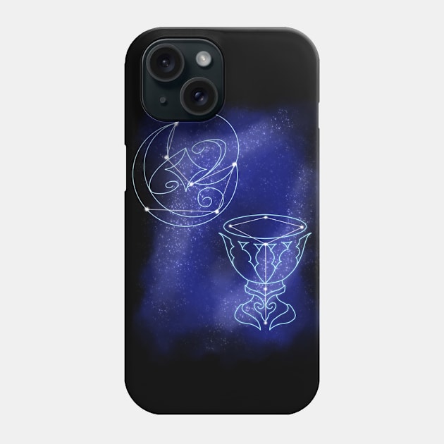 Mondstadt Hydro Constellations Phone Case by ShopOwlfeather