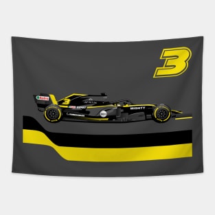 Race Car 3 Tapestry