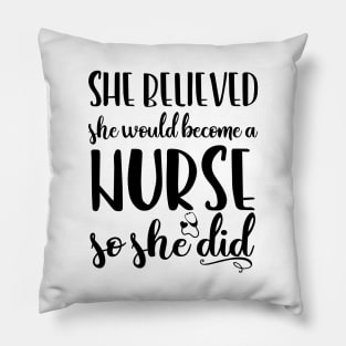 Funny Nursing Student Nurse Gift Idea Pillow