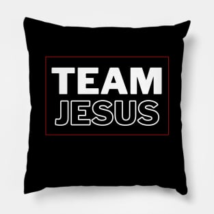 Team Jesus | Christian Typography Pillow