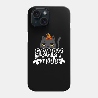 Cute Halloween Cat - Scary mode Phone Case