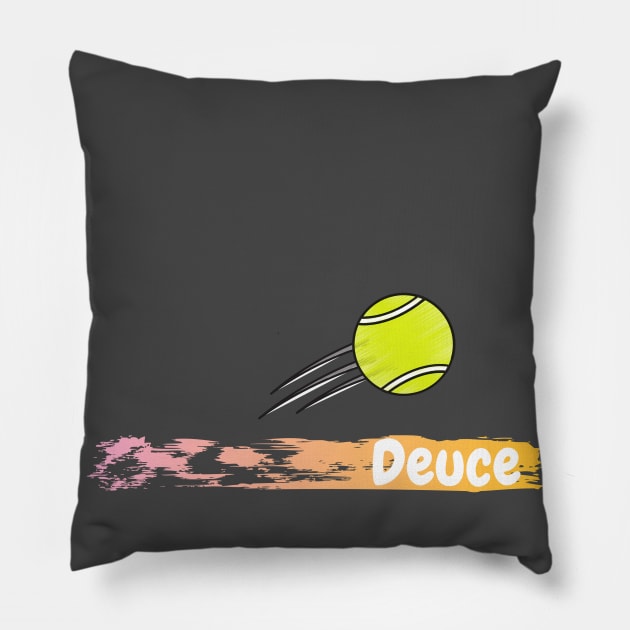 Deuce tennis Pillow by fullynikah