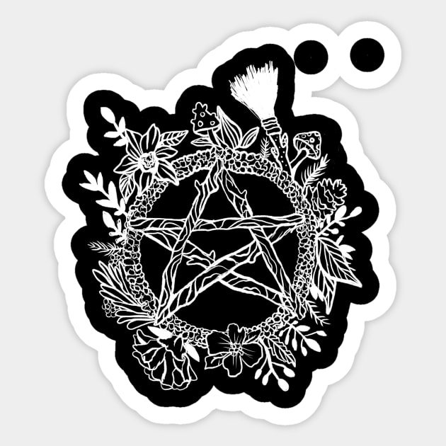 Pentacle Wreath Wiccan Witchy Pagan Goth Occult Tee Pentacle Wreath Wiccan Witchy Pagan Goth Occult Tee