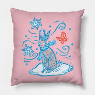 Christmas Rabbit Pillow