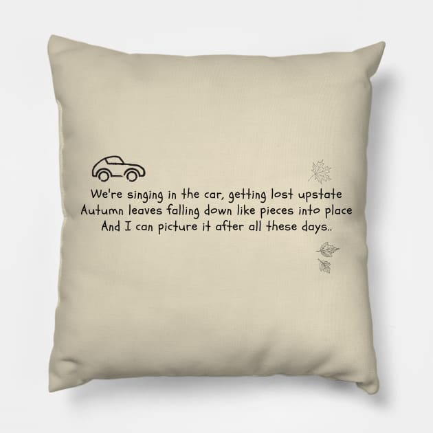 All Too Well Pillow by virtuallies