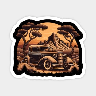 vintage ford car Magnet