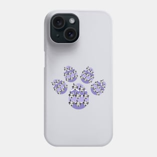 Easter Egg as Dog Paw with Dalmatian Head with Bunny Ears Phone Case