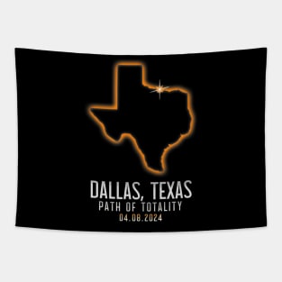 Dallas Texas Path Of Totality 4.8.24 Total Solar Eclipse Tapestry