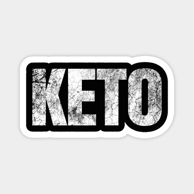 Grunge Style KETO Diet - Ketogenic Magnet by Ketogenic Merch