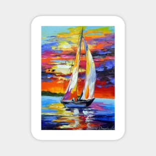 Fair wind for sailboat Magnet