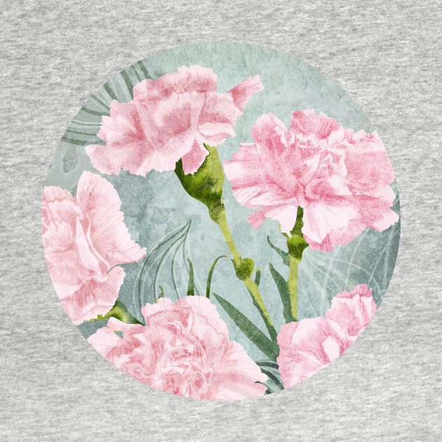 Pink Carnations Flowers Kinder Long Sleeve T Shirt Teepublic De