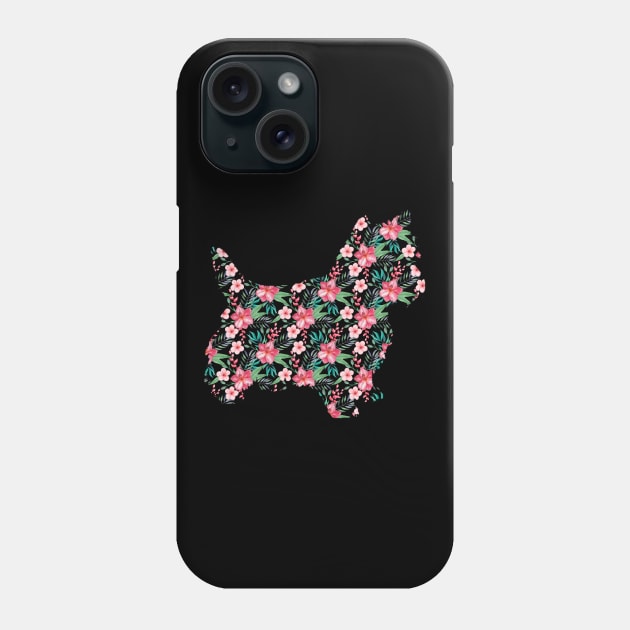 Floral Yorkshire Terrier design. Perfect present for mother dad friend him or her Phone Case by SerenityByAlex