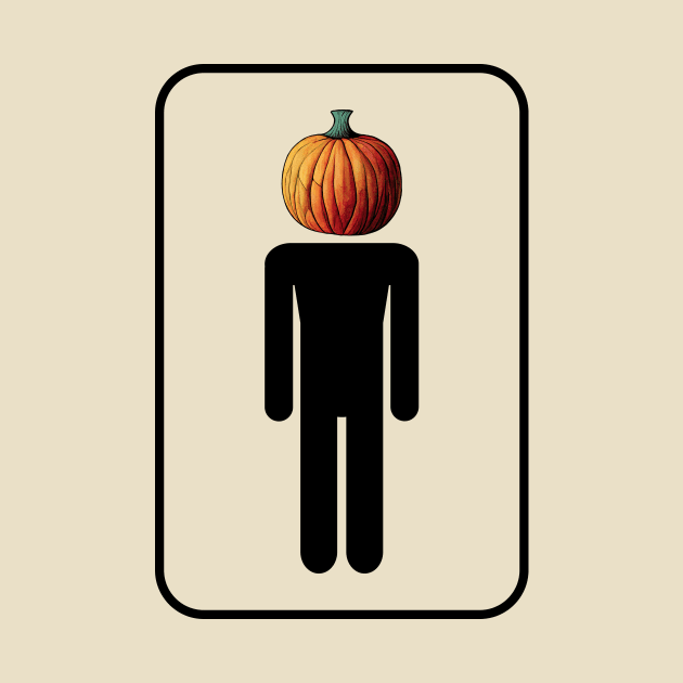 Halloween pumpkin head sign by Mad Swell Designs