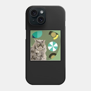 wooly cat Phone Case