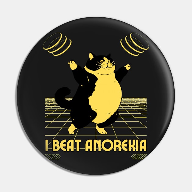 Beat Anorexia Pin by dudelinart
