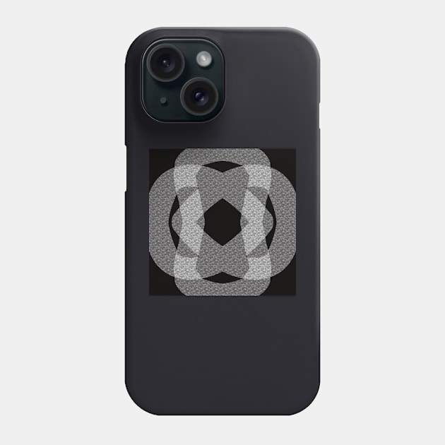 Abstract Black and Grey Phone Case by KRitters