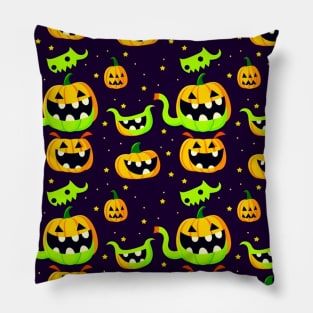 Festive Pumpkins Pillow