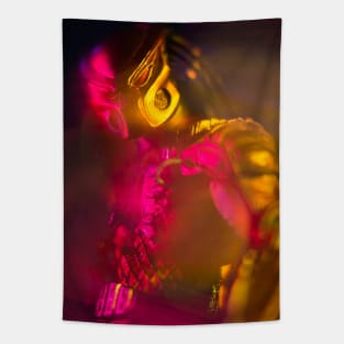 Golden Predator Gaze Tapestry