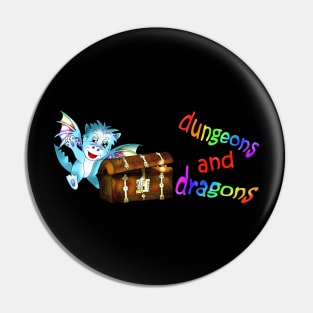 cute dnd dragon and mimic chest Pin