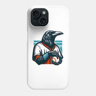 crows play baseball Phone Case